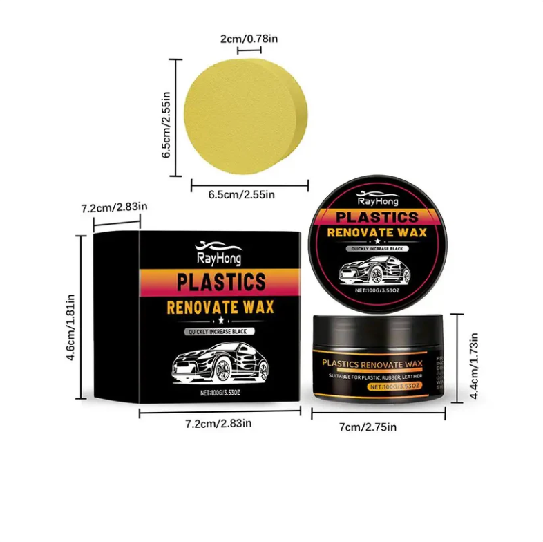 Pâte de rénovation plastique